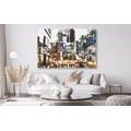 CANVAS PRINT ABSTRACT CITYSCAPE - PICTURES OF CITIES - PICTURES