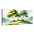 OBRAZ ZELENÁ KRAJINA SE STROMY - OBRAZY STROMY ŽIVOTA - OBRAZY