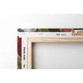 QUADRO COMPOSIZIONE DI FIORI PRIMAVERILI IN UN CASSETTO DI LEGNO - QUADRI VINTAGE E RETRÒ - QUADRI