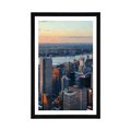 POSTER WITH MOUNT NEW YORK CITYSCAPE - CITIES - POSTERS