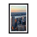 AFFICHE AVEC MONTURE PAYSAGE URBAIN DE NEW YORK - VILLES - AFFICHES