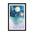 POSTER WITH MOUNT NIGHT SKY - UNIVERSE AND STARS - POSTERS