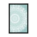 POSTER MANDALA OF HARMONY ON A BLUE BACKGROUND - FENG SHUI - POSTERS