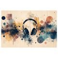 WANDBILD MUSIKALISCHE ENERGIE UND KREATIVITÄT - MUSIKBILDER - BILDER