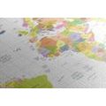 CANVAS PRINT MAP ON A WHITE BACKGROUND - PICTURES OF MAPS - PICTURES