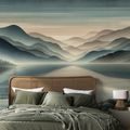 SAMOLEPÍCÍ TAPETA MLŽNÉ HORSKÉ PANORAMA - TAPETY HORY - TAPETY