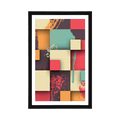POSTER WITH MOUNT ABSTRACT TEXTURE - ABSTRACT AND PATTERNED - POSTERS