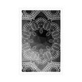 AFFICHE MANDALA EN NOIR ET BLANC - FENG SHUI - AFFICHES