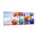 5-PIECE CANVAS PRINT AUTUMN FOREST - PICTURES OF NATURE AND LANDSCAPE - PICTURES