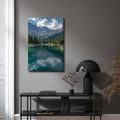 OBRAZ KLIDNÁ KRAJINA S HORAMI - OBRAZY JEZERA - OBRAZY