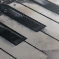 WANDBILD KLAVIERKLÄNGE IM NEBEL - MUSIKBILDER - BILDER