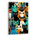 OBRAZ PESTRÁ KOČIČÍ MOZAIKA - PICTURES CATS - PICTURES