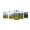 5-PIECE CANVAS PRINT PICTURESQUE AUSTRIA - PICTURES OF NATURE AND LANDSCAPE - PICTURES