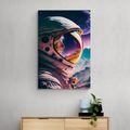 WANDBILD GEHEIMNISVOLLES PROFIL EINES RAUMFAHRERS - WANDBILDER ASTRONAUT - BILDER