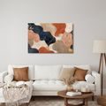 WANDBILD ELEGANTE ABSTRAKTION MIT GOLD - WANDBILDER ABSTRAKTE FORMEN - BILDER