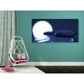 CANVAS PRINT ZEN STONES AND A FULL MOON - PICTURES FENG SHUI - PICTURES
