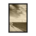 POSTER MAGICAL LANDSCAPE IN SEPIA DESIGN - BLACK AND WHITE - POSTERS