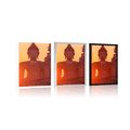 POSTER BUDDHA-STATUE INMITTEN VON STEINEN - FENG SHUI - POSTER