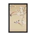 AFFICHE OISEAUX SUR UNE BRANCHE D'ARBRE - NATURE - AFFICHES