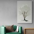 CANVAS PRINT TREE WITH A TOUCH OF MINIMALISM - PICTURES OF TREES AND LEAVES - PICTURES