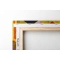 WANDBILD MEHRFARBIGES GEOMETRISCHES ORNAMENT - POP-ART-BILDER - BILDER