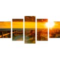 5-DÍLNÝ OBRAZ NÁDHERNÝ ZÁPAD SLUNCE - 5-DÍLNÉ OBRAZY - TOTÁLNÍ VÝPRODEJ 🔥