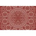 TAPETA JEMNÁ ETNICKÁ MANDALA V BORDOVOM PREVEDENÍ - TAPETY FENG SHUI - TAPETY