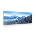 CANVAS PRINT FROZEN MOUNTAINS - PICTURES OF NATURE AND LANDSCAPE - PICTURES