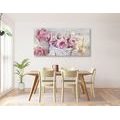 CANVAS PRINT VINTAGE DECORATION WITH THE INSCRIPTION LOVE - VINTAGE AND RETRO PICTURES - PICTURES