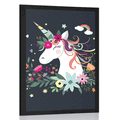 AFFICHE LICORNE MIGNONNE - ROZPRÁVKOVÉ BYTOSTI - AFFICHES