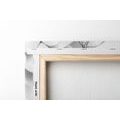 TABLEAU SUR TOILE – FLEURS ABSTRAITES EN NOIR ET BLANC - TABLEAUX EN NOIR ET BLANC - TABLEAUX