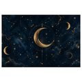 TABLEAU SUR TOILE – LUNE MYSTIQUE DANS LE CIEL NOCTURNE - TABLEAUX MOIS - TABLEAUX