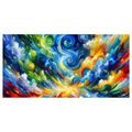 OBRAZ DYNAMICKÉ BAREVNÉ PROUDY - ABSTRAKTNÍ OBRAZY - OBRAZY