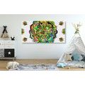 CANVAS PRINT GREEN MANDALA - PICTURES FENG SHUI - PICTURES