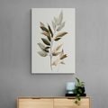 CANVAS PRINT LUXURIOUS MINIMALIST LEAVES - PICTURES OF TREES AND LEAVES - PICTURES