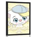 POSTER CURIOUS KITTEN - ANIMALS - POSTERS