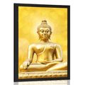 POSTER GOLDEN BUDDHA STATUE - FENG SHUI - POSTERS