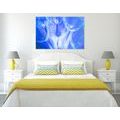 CANVAS PRINT DANDELION IN A BLUE DESIGN - PICTURES FLOWERS{% if product.category.pathNames[0] != product.category.name %} - PICTURES{% endif %}
