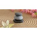 CANVAS PRINT ZEN STONES IN THE SAND - PICTURES FENG SHUI - PICTURES