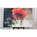 CANVAS PRINT ROSE WITH ABSTRACT ELEMENTS - PICTURES FLOWERS{% if product.category.pathNames[0] != product.category.name %} - PICTURES{% endif %}