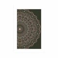 PLAKAT Z PASSE-PARTOUT MANDALA W VINTAGE STYLU - FENG SHUI - PLAKATY