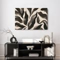 TABLEAU SUR TOILE – LIGNES ORGANIQUES NOIRES - IMAGES FORMES ABSTRAITES - TABLEAUX