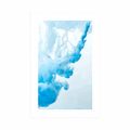 POSTER WITH MOUNT BLUE INK IN WATER - ABSTRACT AND PATTERNED - POSTERS