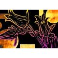 CANVAS PRINT ETHNIC FLOWERS - POP ART PICTURES - PICTURES