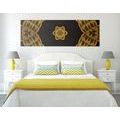 CANVAS PRINT INTERESTING GOLDEN MANDALA - PICTURES FENG SHUI - PICTURES