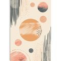 TABLOU CERCURI ELEGANTE PEACH FUZZ - TABLOURI FORME ABSTRACTE - TABLOURI