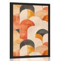 POSTER MODELE MODERNE PEACH FUZZ - FORME ABSTRACTE - POSTERE