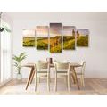 5-PIECE CANVAS PRINT OLD CHURCH IN NITRA - PICTURES OF NATURE AND LANDSCAPE - PICTURES