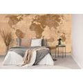 SELF ADHESIVE WALLPAPER RUSTIC WORLD MAP - SELF-ADHESIVE WALLPAPERS - WALLPAPERS