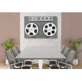 CANVAS PRINT FILM TAPE IN BLACK AND WHITE - BLACK AND WHITE PICTURES - PICTURES